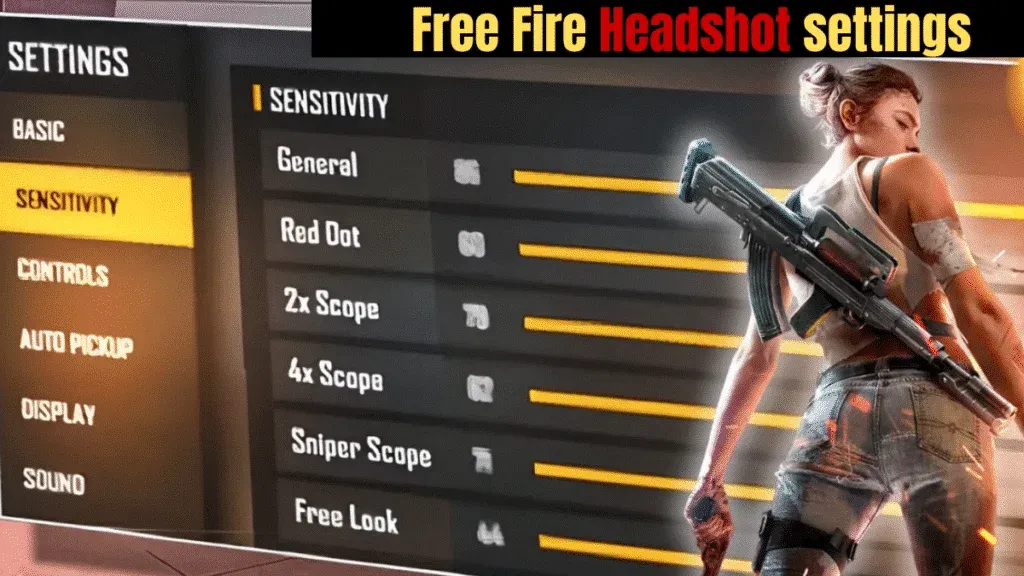Free Fire Headshot Settings